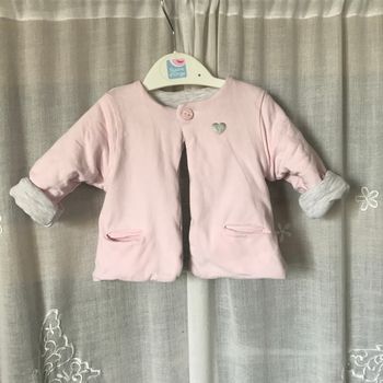 Gilet Veste ouatiné réversible 3 mois Obaibi