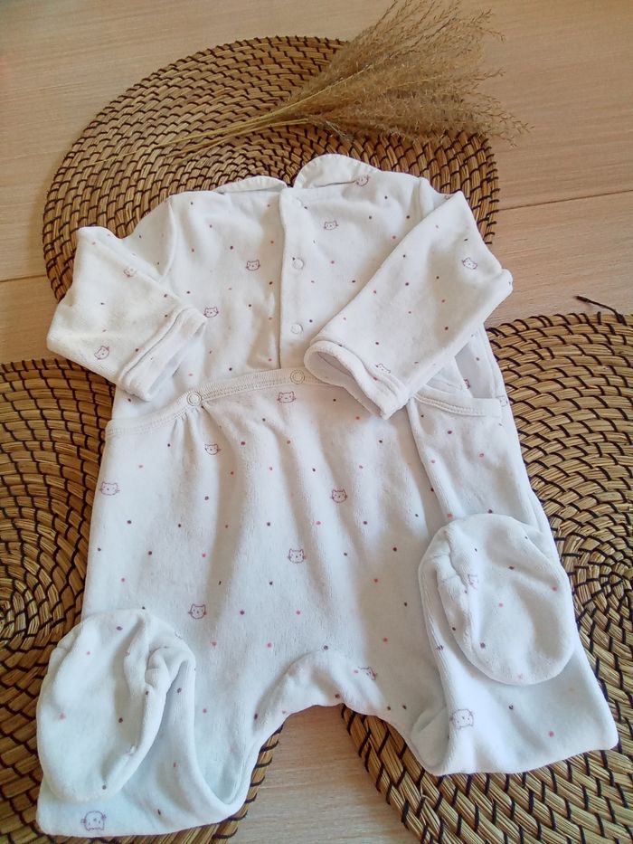 Babygro blanc en velours imprimé Sergent Major 6  mois - photo numéro 4