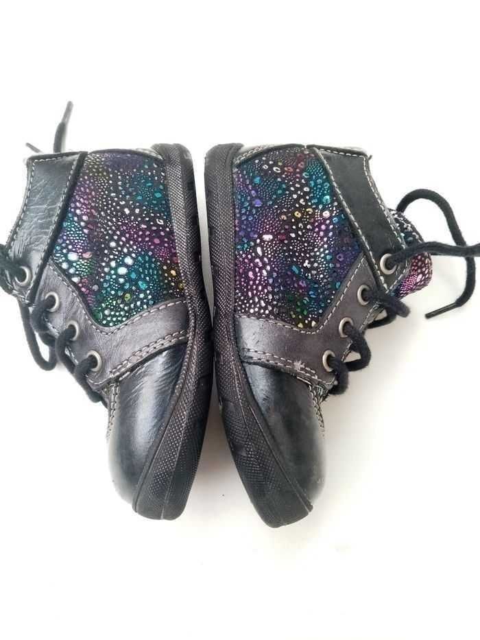 Chaussure/bottine noir /multicolore, T22, Bellamy - photo numéro 4