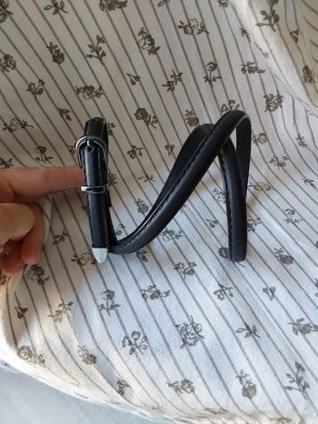 Ceinture fine noire 95 cm