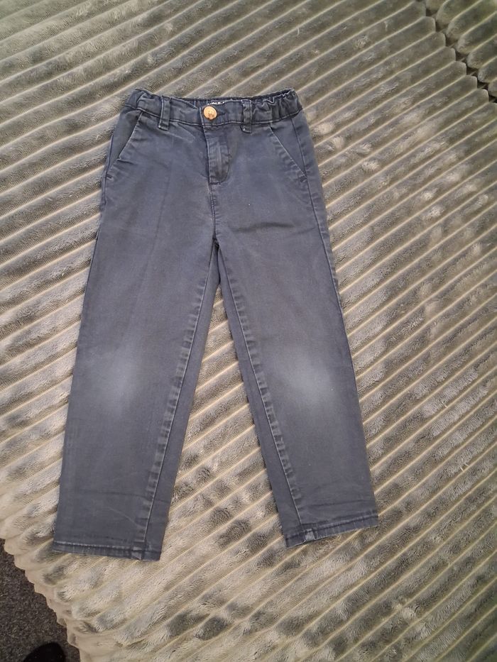 Pantalon coupe droite bleu marine 4 ans - photo numéro 2