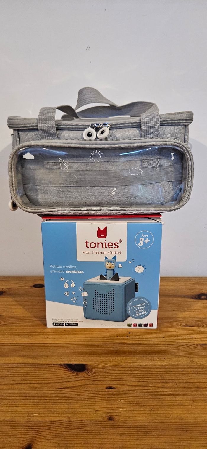 Toniebox V1 bleu ciel + créatif + sac - photo numéro 7