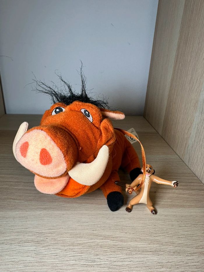 Peluche timon et pumba le roi lion Disney Achat occasion