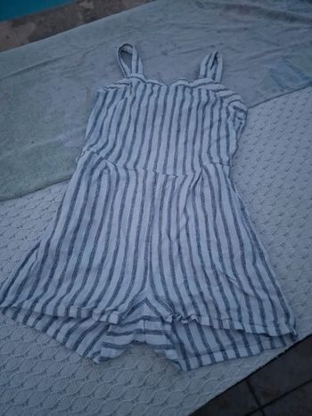 Salopette short dos nu