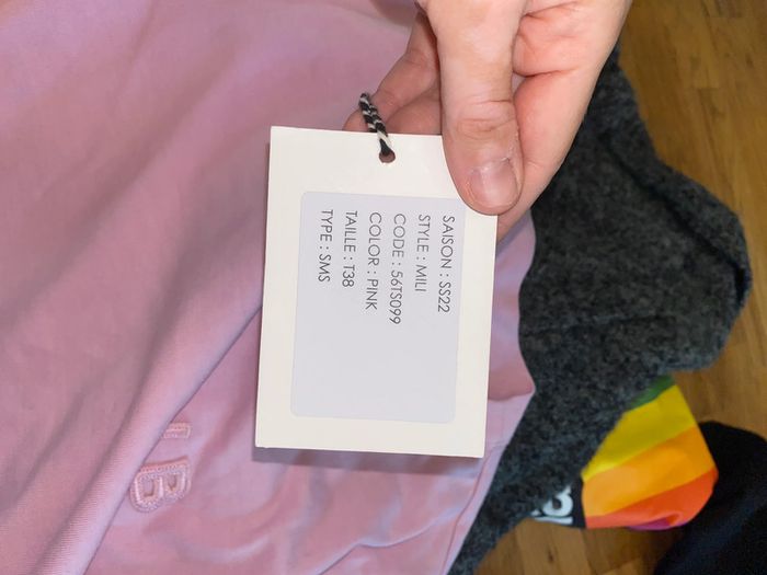 T-shirt rose Laurence bras  Taille 38 Neuf avec étiquette - photo numéro 3