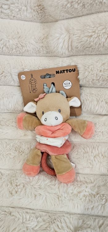 Peluche vibrante Mila la vache Nattou Neuf