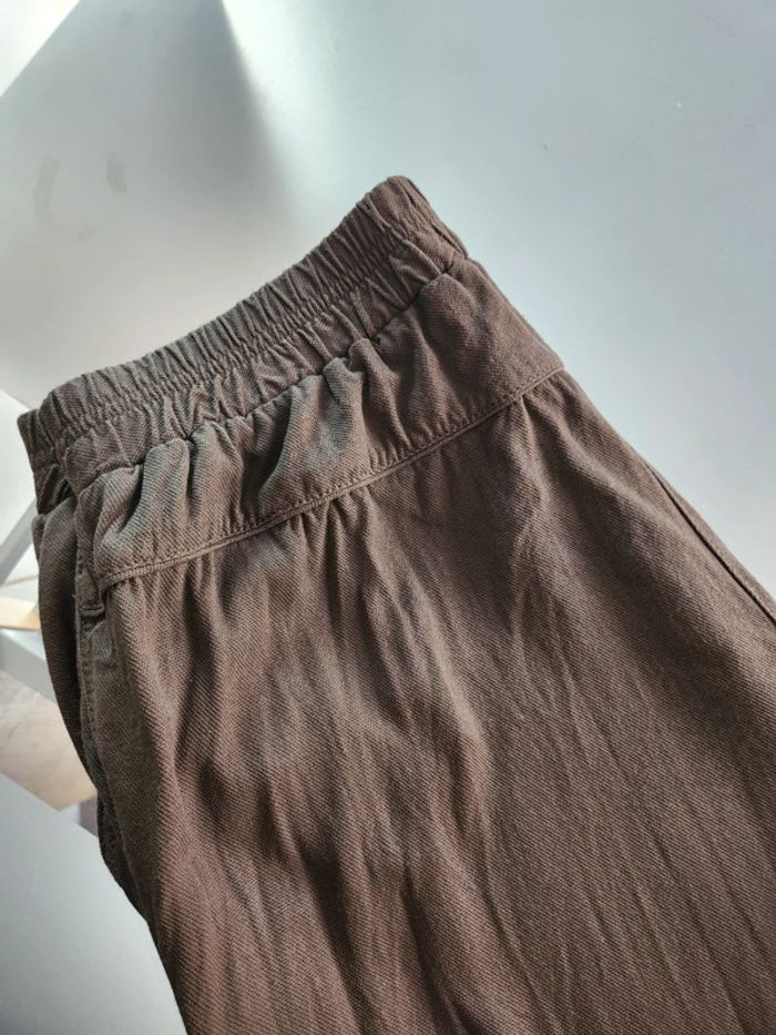 Sympathique Pantalon fluide de couleur Kaki de marque Promod et de taille 38 - photo numéro 3