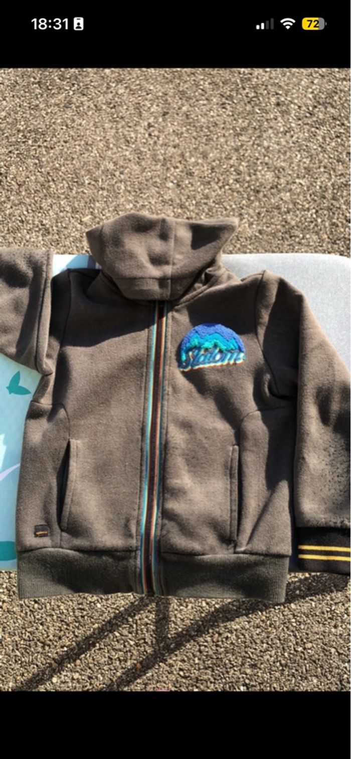 Gilet zippé garçon 5ans catimini marron chaud épais