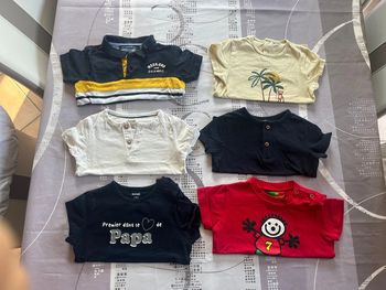 Lot de tee shirt 18M