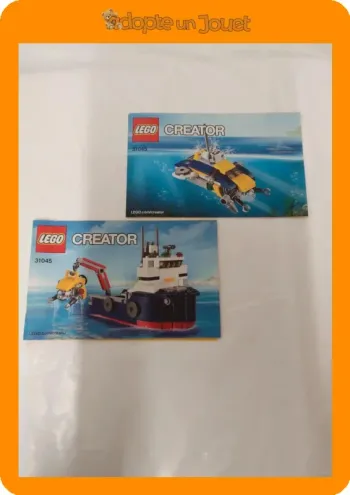 Notice 1 et 3 Lego creator 31045