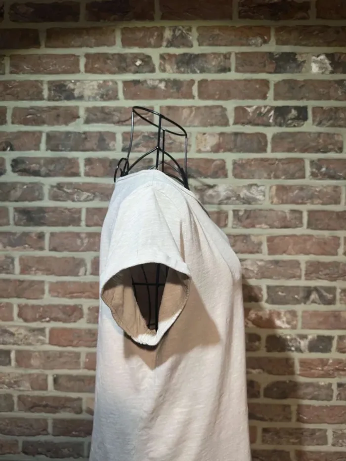 T-shirt beige Esprit uni Taille US: M , F : L - photo numéro 9