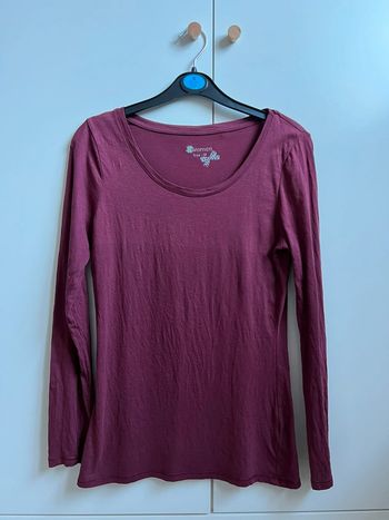 Haut ML bordeaux Kiabi taille M