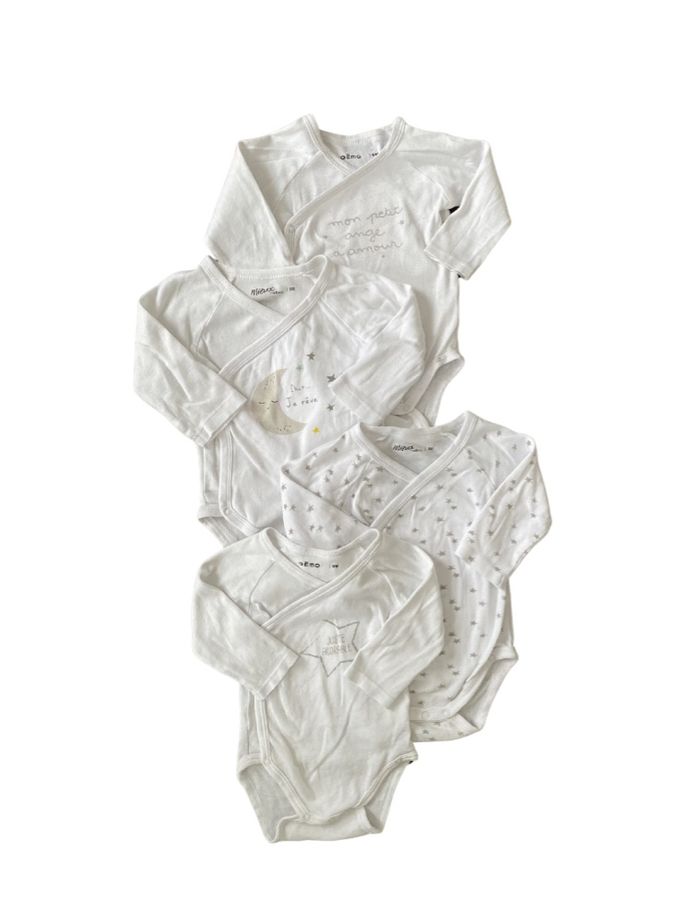 Lot de 4 bodies - Gémo | 9 mois