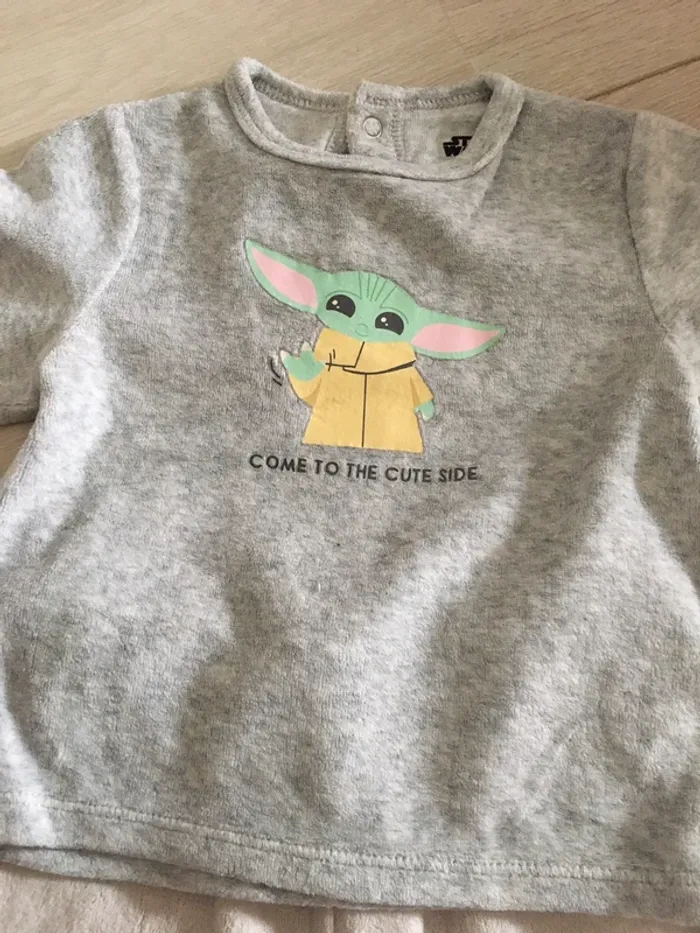 Pyjama 2 pièces velours 12 mois Star Wars - photo numéro 2