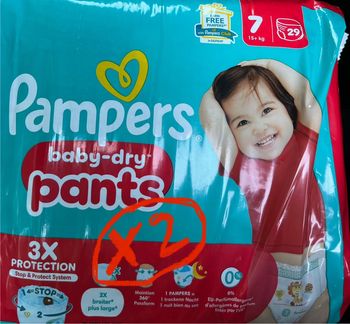 Lot de 2 paquets // pampers   Baby- dry pants 7