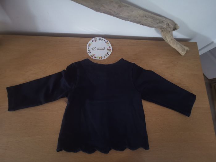 Lot jacadi 1 gilet et 1 veste bleu marine bébé 18 mois - photo numéro 5