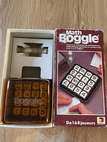 Jeu math Boggle