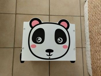 Chariot panda en bois