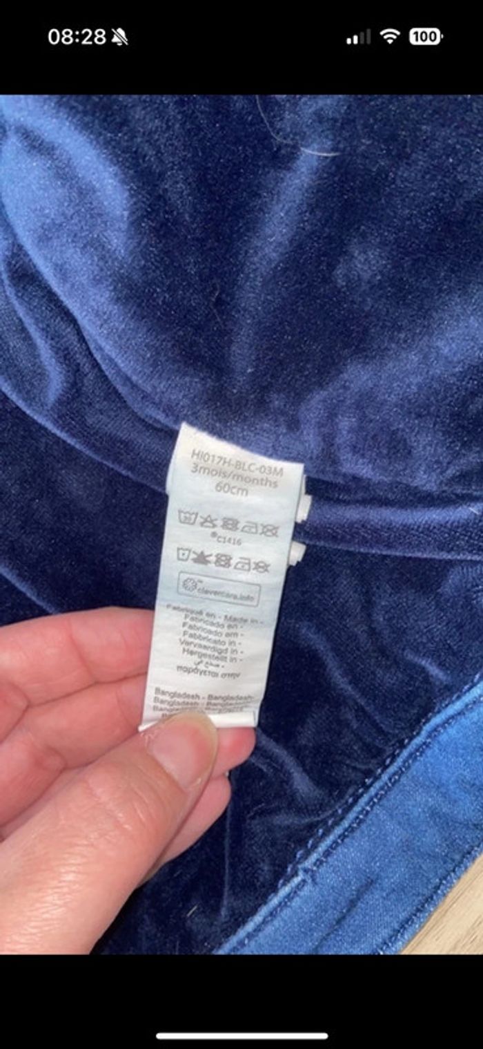 Veste jean moltoné - photo numéro 3