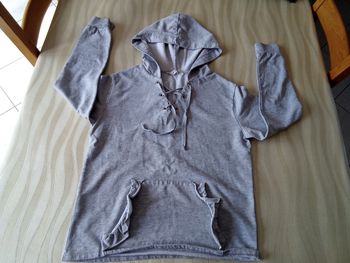 Sweat gris, taille S, Promod