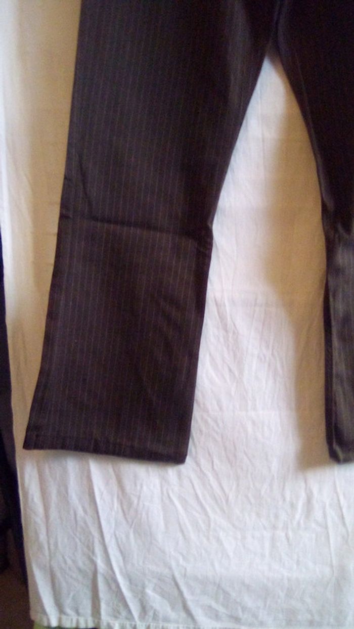 Pantalon marron rayé "H&M" - photo numéro 7