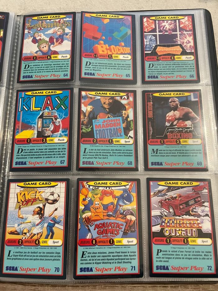 Collection Fullset Panini Sega Super Play Version Française TBE (120/120) Rare - photo numéro 16