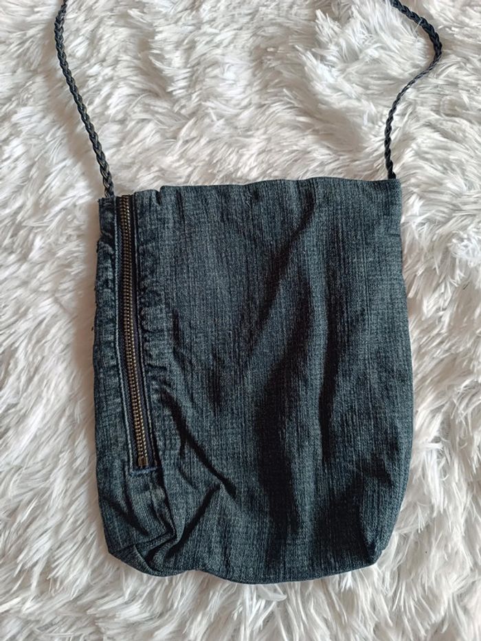 Sac bandoulière en jean (tressée) - photo numéro 6