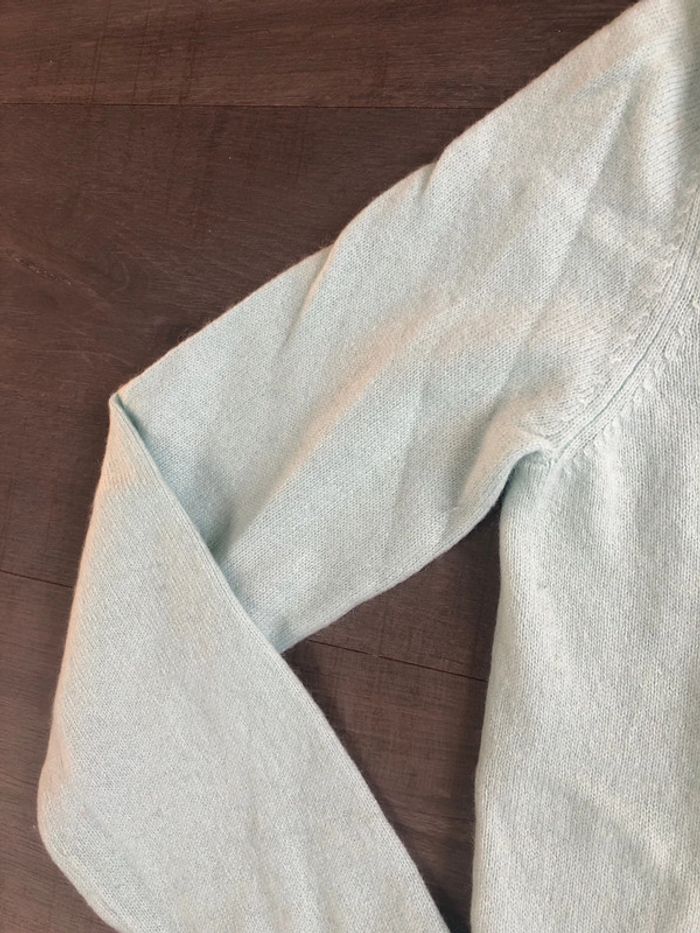 Pull Cachemire vert tendre Caroll taille 36 - photo numéro 3