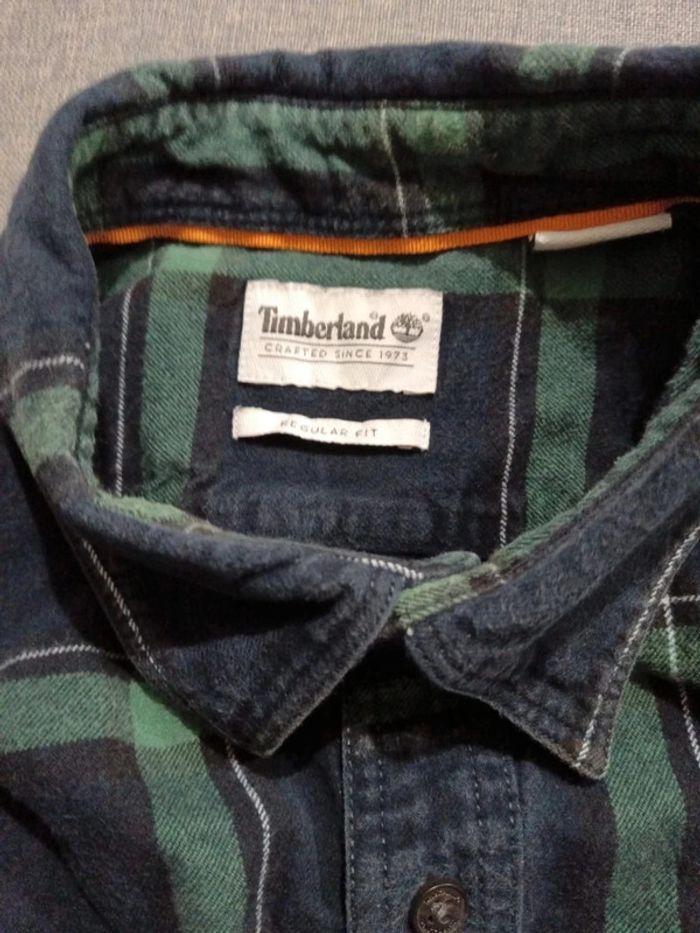 C51 chemise marine/vert Timberland M - photo numéro 3
