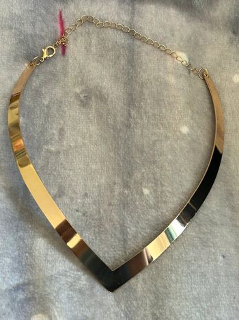 Collier rigide doré bijoux fantaisie