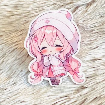 Pins Brut Fait Main Kawaii Girl Rose