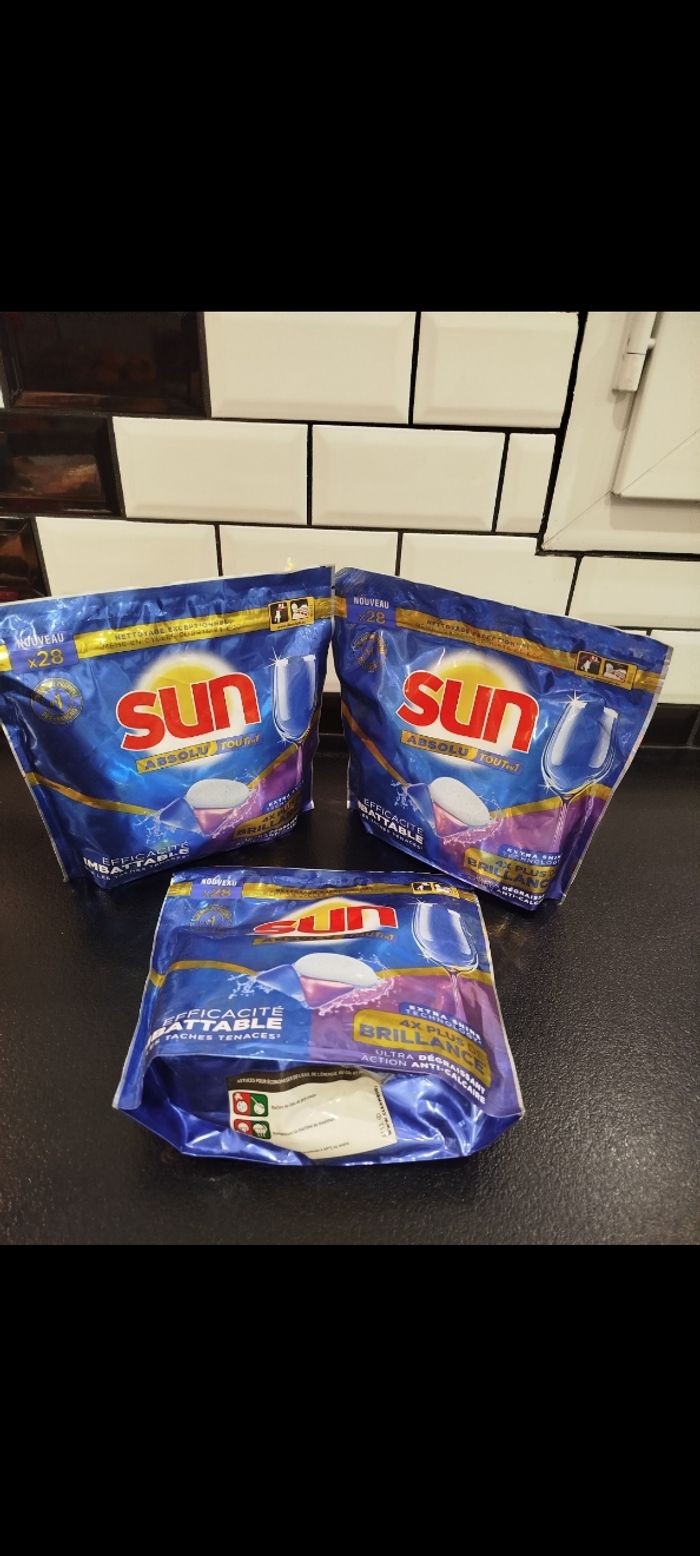 Tablette SUN lave vaisselle 3 paquets neufs 👍 Envoi Rapide