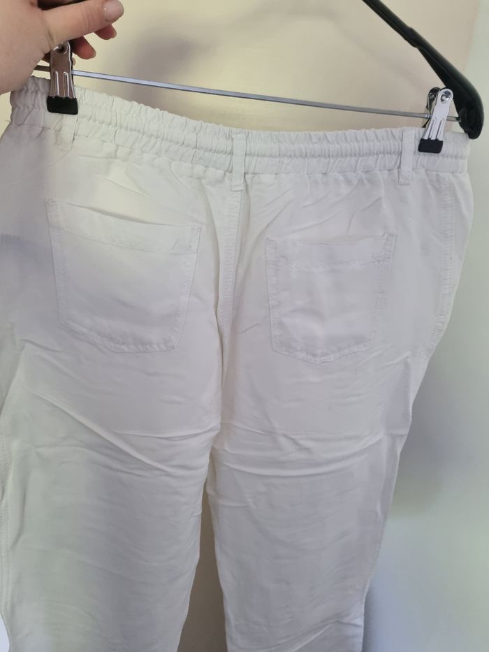 Pantalon blanc lin - photo numéro 5