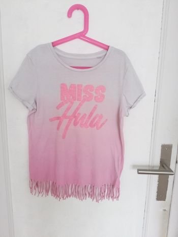 T-shirt gris rose Taille 12 ans