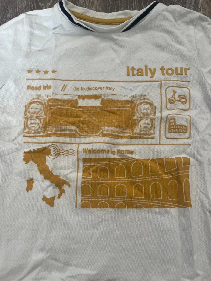 T shirt italie okaidi 3 ans neuf - photo numéro 2