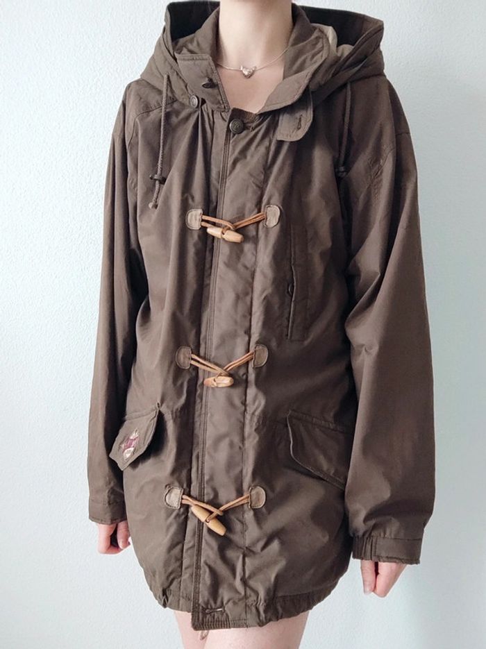 Duffle-coat marron capuche amovible vintage / Goanna American Flavor - 40/L à 42/XL - photo numéro 4