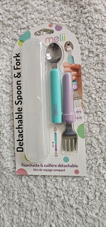 ​🍴 Ensemble Cuillère & Fourchette Détachables - Melii (Neuf)