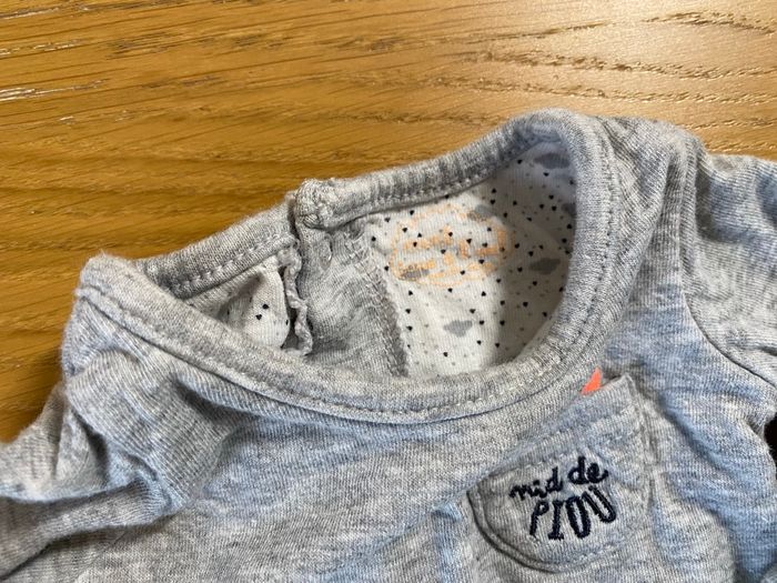 TAO Sweat gris Nid de Piou Taille 1/3 mois - photo numéro 4