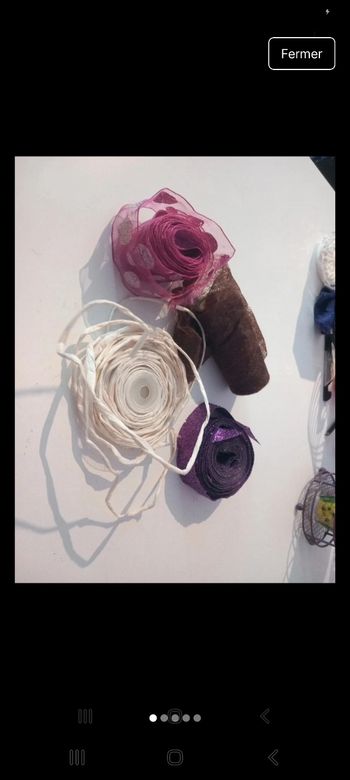 Lot divers ruban et corde