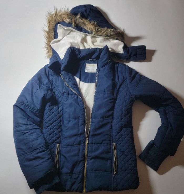 Blouson   bleu marine à  capuche 14 ans - photo numéro 2