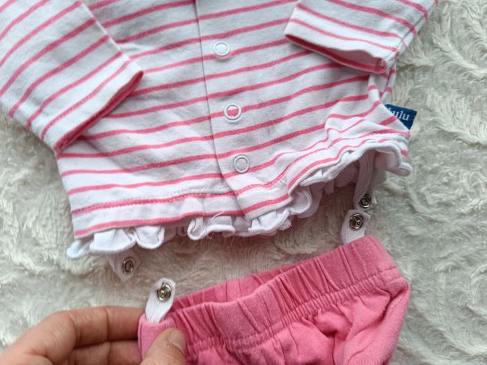 Ensemble (tee shirt manches longues+legging) Fille 1 mois cœur Lulu castagnette - photo numéro 8
