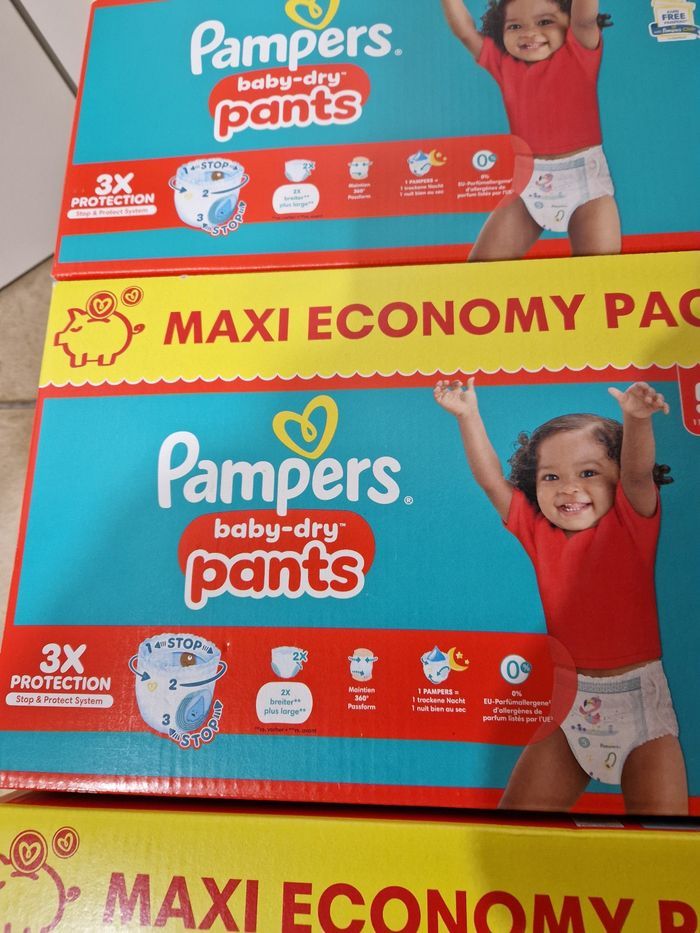 258 couches culotte Pampers baby-dry pants taille 5 - photo numéro 3