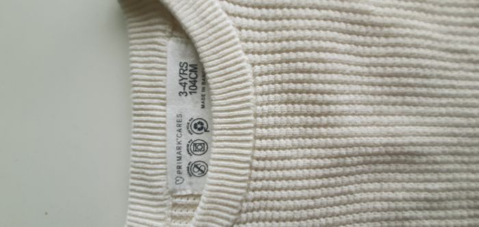 Pull écru Primark 3-4 ans - photo numéro 3