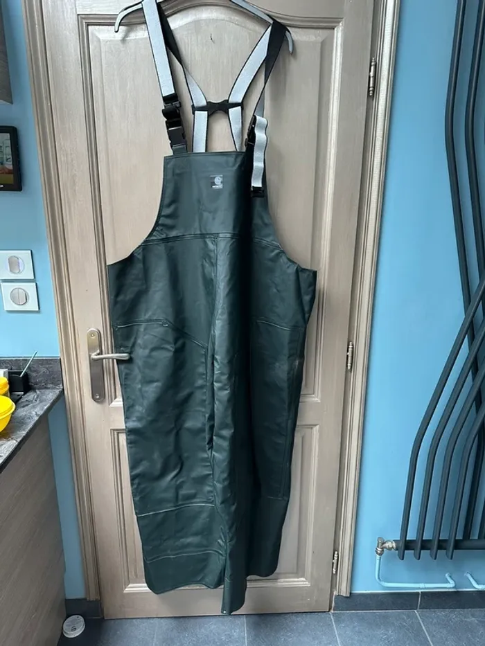 Salopette de pêche imperméable vert foncé Carhartt 4XL