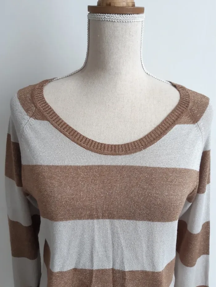 Pull fin rayé 3 Suisses T38/40 - photo numéro 2