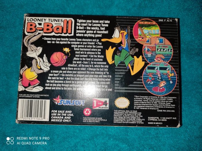 Looney Tunes b ball super Nintendo - photo numéro 2