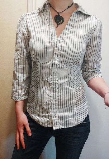 Chemise blanche rayures