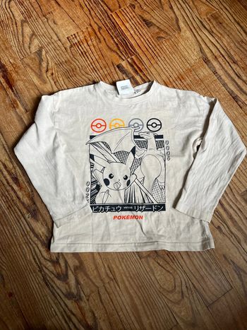 Ter shirt manches longues Pokémon Pikachu 6 ans
