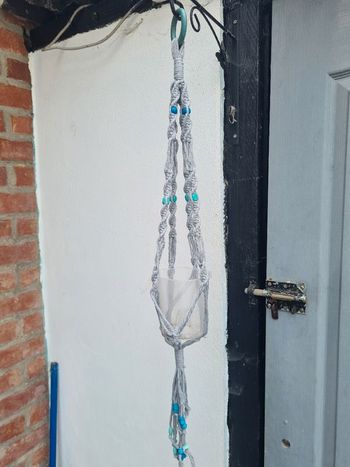 suspension pour plante en macramé