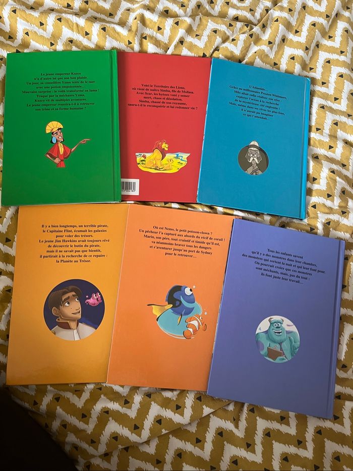Lot de 6 livres club Mickey Disney, nemo le roi lion - photo numéro 2